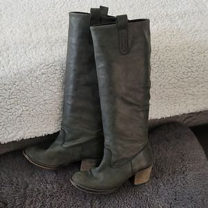 Steve Madden Leather Lavorazione Artigiana Boots